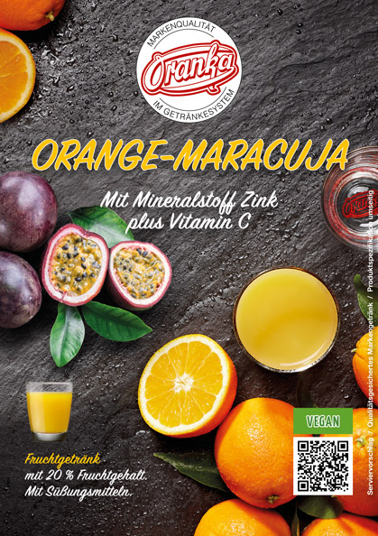 Fruchtgetränk Orange-Maracuja Zink plus C