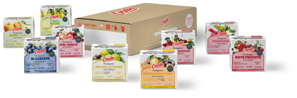 Oranka Fruchtgetränke mit Zink und Vitamin C