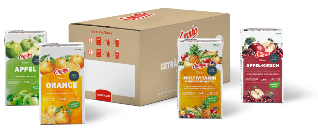 Oranka Fruchtnektare mit Stevia