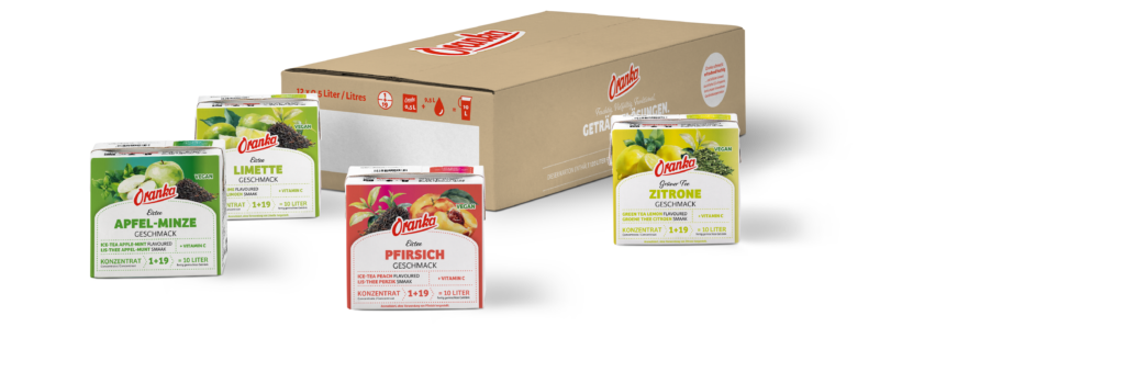 Oranka Eistee und Teegetränke